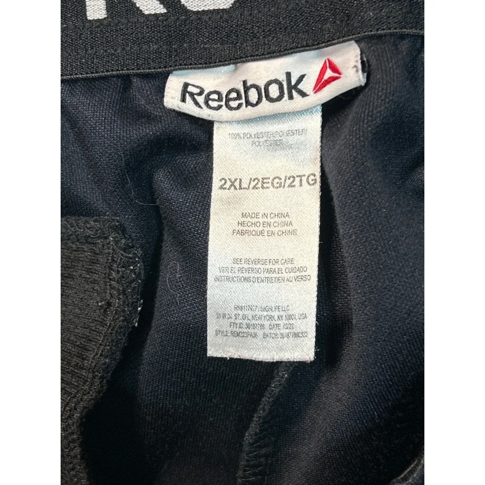 Reebok Athletic Track Pants Black 2X Large 2EG 2TG Mens‎ Joggers Sweatpants